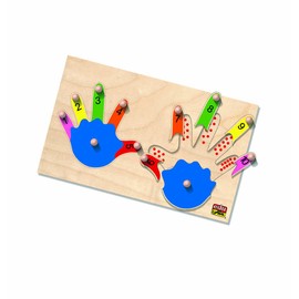 Edufun - Ef 10080 - Wooden Peg Puzzle - 2 Hands