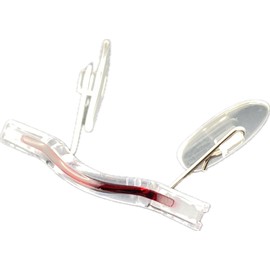 Switch It! Original Universal Nose Bridges & Comfort Pads for Switch It! Glasses - Perfect Fit, Skin-friendly, Durable, Bordeaux red with stripes 2078a