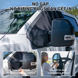 Large SUVs Compact Vans Front Window Screens for Camping Front Window Sun Shade Driver Side Window Bug Screen No Biting Bugs