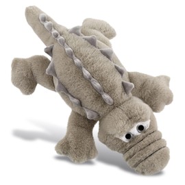 DolliBu Plush Alligator Stuffed Animal - Soft Huggable Grey Alligator Small, Adorable Playtime Plush Toy, Cute Wild Life Cuddle Gift for Kids and Adult - 14 Inch