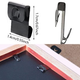 Pack of 100 Picture Frame Hangers Accessories Hooks, Prong Hangers, Picture Hanging Kit, Picture Hooks Picture Hanger Set, for Home, Office, Photo Picture, Painting, Hanging, Picture Mounting