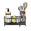 PengGengA Sink Organiser, Sink Organiser with Removable Brush Holder, Sink