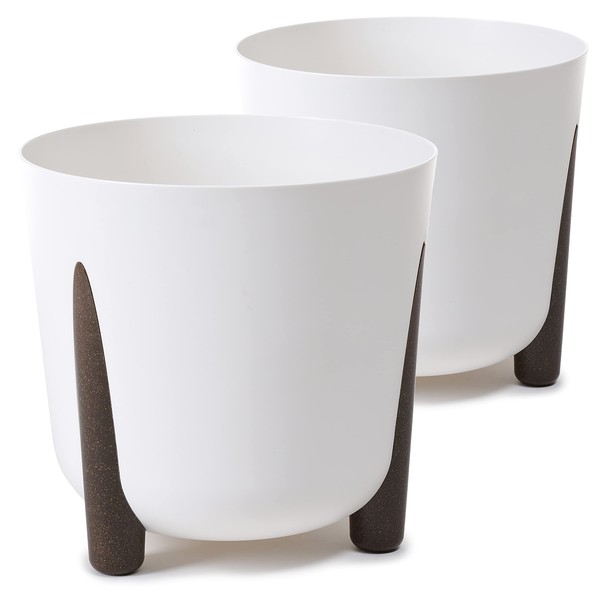 Tymar Flower Pot with Feet, Pack of 2, Round Shape,