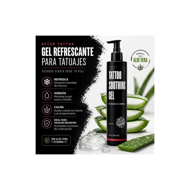 Gel Refrescante Reduce Irritación After Tattoo Blackmandala®