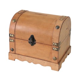 HMF 6414-51 Spardose aus Holz mit Schloss | 23,5 x 18 x 20 cm | Groß | Namibia