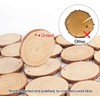 ilauke 60 Pcs Wooden Discs 4-5 cm Natural Wood Slices