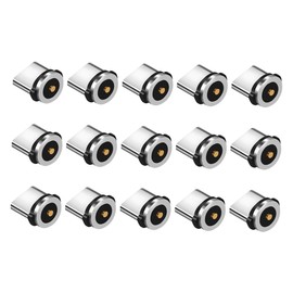 Parliky 15pcs Magnetic Charging Tip for Type USB c Magnetic Adapter Rotating Connector Aluminum Design