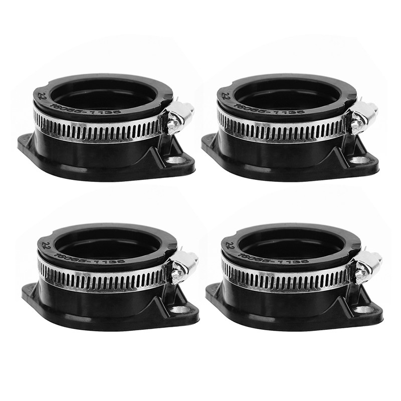 4Pcs/Set Caburetor Intake Manifold Boots Carb Holder Fit For Kawasaki