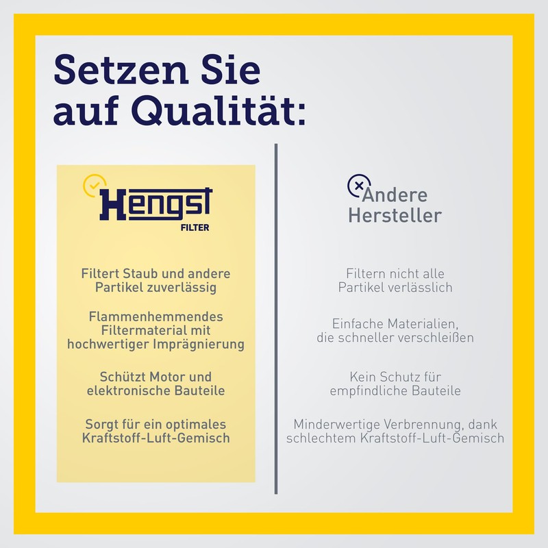HENGST FILTER E1105L Engine Compartments