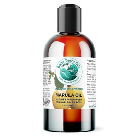 Bella Terra Oils - Marula Oil 8 oz - Cold-Pressed, Rich in Amino Acids & Antioxidants, the Epitome of Luxury Face Oil, Boost Your Glow