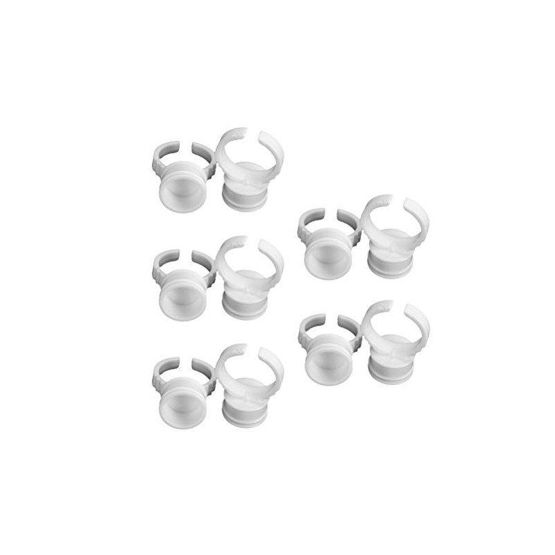 HEALIFTY 100pcs Medium Disposable Pigment Ink Eyebrow Tattoo Tattoo (White)