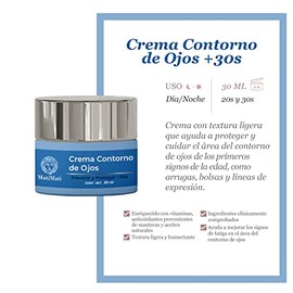 Crema Contorno De Ojos +30s MatiMati Ácido hialurónico, Pantenol, Alantoína, Vitamina E, Manzanilla Antiarrugas, Suaviza 20 ml