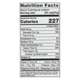 UD_Living Intentions Organic Superfood Cacao Crunch Breakfast Cereal 9 oz Granola in Box Packaging for Children Case of 6 Cups