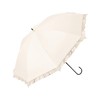 Francfranc Franc Blackout Classic Ruffle Long Umbrella, 19.7 inches (50