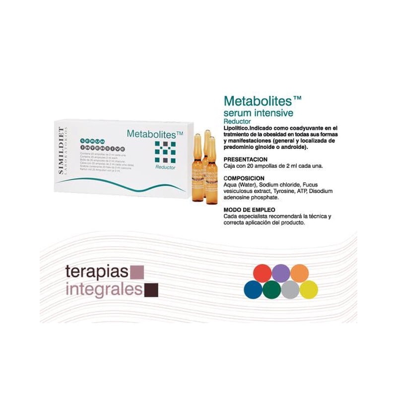 Mesoterapia Simildiet Laboratorios Metabolites reductor de peso y grasa 20