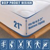 King Size Quilted Fitted Mattress Pad, Waterproof Breathable Cooling Mattress