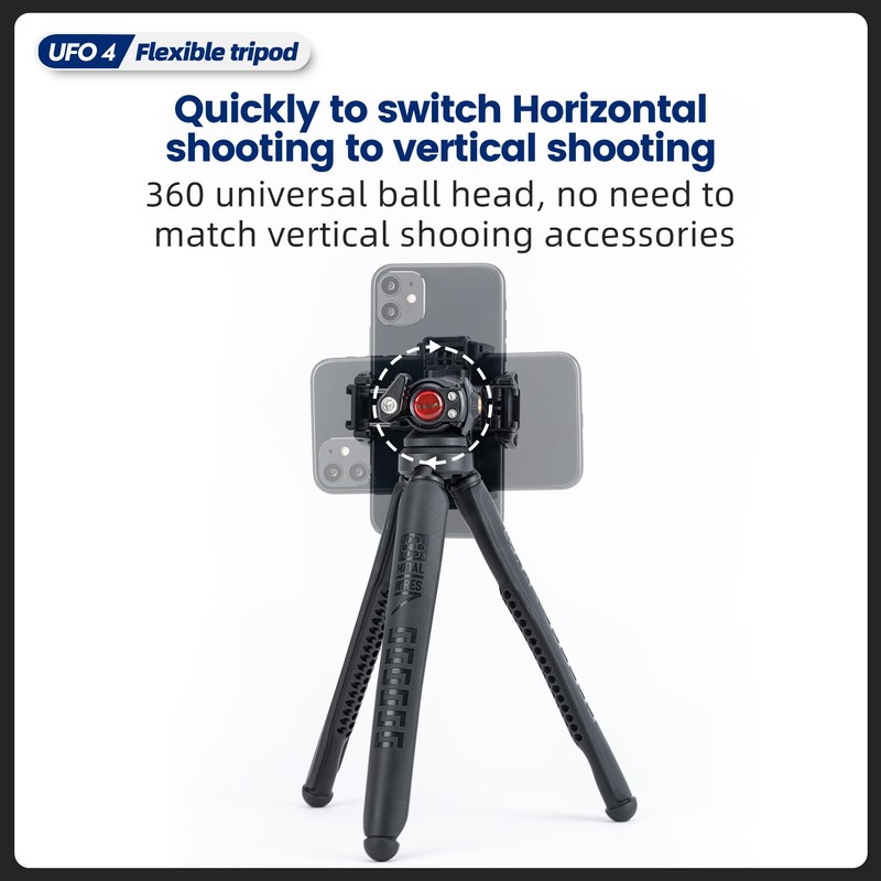 Fotopro Flexible Tripod Mini Tripod Smartphone Tripod for Camera &