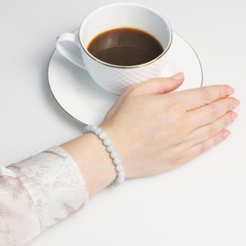 Genuine Gemstone Bracelet with Round 6 mm Beads – Various Lengths – Healing Stone Protective Stone Bracelet Lucky Charm Talisman Gift, Gemstone, Gemstone