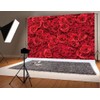 Spring Flower Backdrop Red Rose Floral Wedding Photograph Background Roses