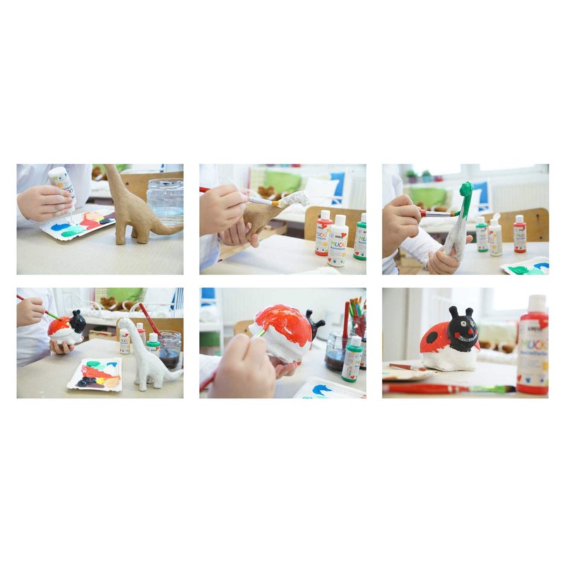 KREUL Mucki 24160 Craft Paint, 6 x 80 ml in