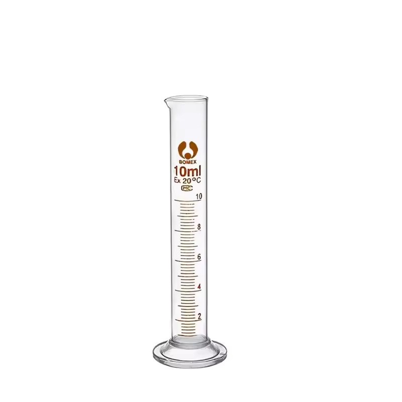 2 Pack 50mL Glass Graduated Measuring Cylinders with Metric Scale