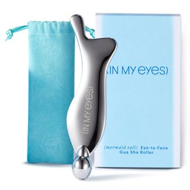 In My Eyes Gua Sha Tool for Face & Eye, Stainless Steel Gua Sha Facial Massager Tool for Reduce Puffiness, Ease Facial Tension & Promote Lymphatic Drainage