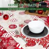 Snowflake Place Mats Set of 6, PVC Christmas Place Mats