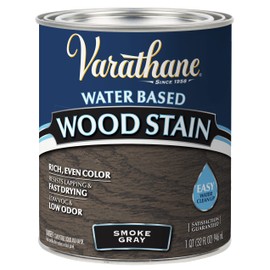 Varathane 381121 Water Based Wood Stain, Quart, Smoke Gray