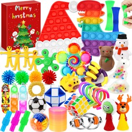 Edmirfun 2024 Fidget Toy Set Advent Calendar - 41pc Stress Relief Toys for Kids' Play Calendar, Christmas Countdown gift for kids Sensory Fidget Toys Set, Surprise Gifts Xmas Present for Kids