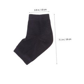 NOLITOY Crack Socks for Plantar 2 Pairs Gel Heel Protectors Soft Comfortable Ankle Socks Moisturizing Gel Foot Care