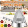 SiliFine Stainless Steel Reinforced Bouillon Sieve Strainer Cone Fine Mesh