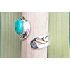 Ring 925 Silver Stone Adjustable Gemstone Real Silver Women's Sterling