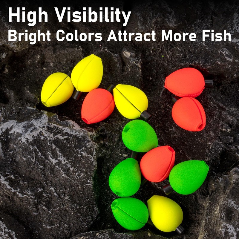 Dr.Fish 30 Pack Fly Fishing Floats Fly Fishing Bobber Line