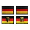 Mini German Flag Patch Pack of 4 Embroidered Badges German