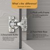 Furniware 2 Pieces 1/2 in Overlay Soft Close Concealed Hinge