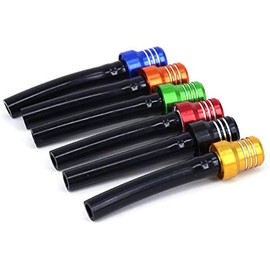 AnXin Breather Hose Gas Fuel Tank Cap Vent Hose Tube CNC Universal for ATV Quad CRF YZF RMZ KLX DRZ Dirt Pit Bike Motorcycle Aluminum Fuel 6 pcs Colorful