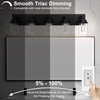 MELUCEE Black Vanity Lights for Bathroom, 5CCT Dimmable LED Bathroom