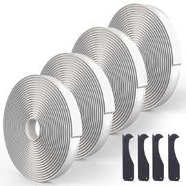 4 Pack Butyl Tape Bulk,1/8" x 3/4" x 30 ft, White Butyl Sealant Tape, Butyl Rubber Caulk Tape, Perfect Butyl Tape RV Window Sealant Tape, Roof Caulk Tape, Butyl Rubber Roll, EPDM Rubber Roof Patching
