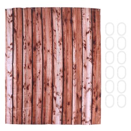 Bathroom Shower Curtain with 12 Rings Waterproof Thicken Bath Curtain Accessory for Home180x180cm