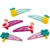 HAARallerliebst Hair Clips Set (6 Pieces | Pineapple, Flamingo and