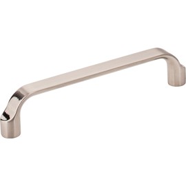 Elements 239-128SN Brenton Collection 128mm Center Scroll Cabinet Pull, Satin Nickel Finish
