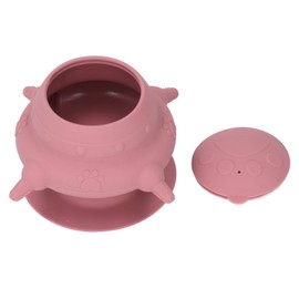 Silicone Puppy Milk Feeder 4 Nipples Small Puppy Nursing Station for Kitten Multiple Puppies Pink