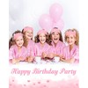 Jecery 5 Pack Kids Birthday Squad Girl Robes Silk Satin