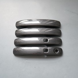 ZiWen Door Handle Cover Trim for Ford Ranger Everest 2024 2025 (Matte Black with Keyless Holes)