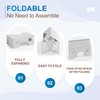 2 Pack Foldable Toilet Poop Stool Adult, Portable Squatting Potty