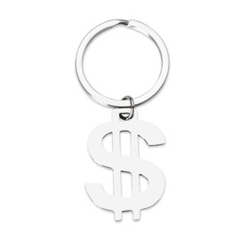 Money Dollar Sign Keychain Fortune Symbol Key Chain Creative Dollar Charm Keychain for Men Women Friends Coworker Fun Wealth Fortune Seeking Key Ring Money Gifts for Christmas Birthday Party Favors