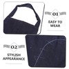 LABRIMP Sleeveless Denim Bib Apron for Women Men Pottery Work