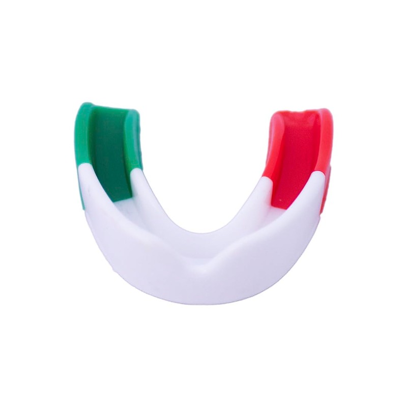 Protectores Bucales Sencillos para Box Verde/Blanco/Rojo MJM IN