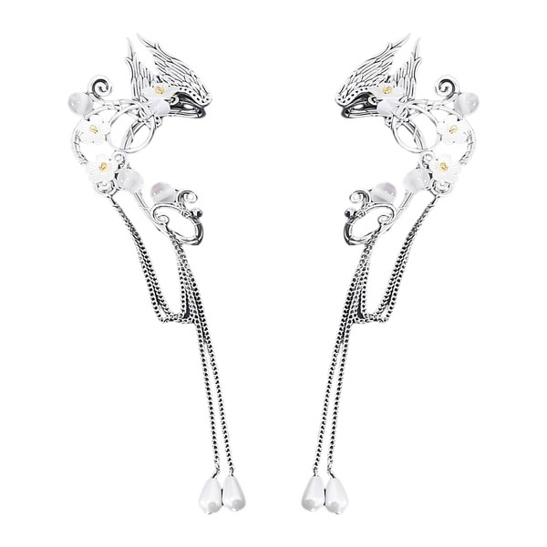 1 Pair of Elf Earrings, Clip-On Earrings, Women's Earrings Without