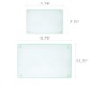 Murrey Home Glass Cutting Board Set for Kitchen Counter, Tempered